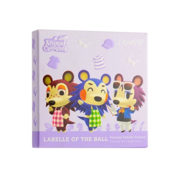 NWT Colourpop x Animal Crossing Pressed Powder Palette Labelle of the Ball - Picture 2 of 3